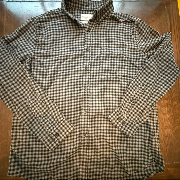 Goodfellow & Co Other - Goodfellow & Co Black and White Plaid lightweight Flannel Shirt Men’s XL